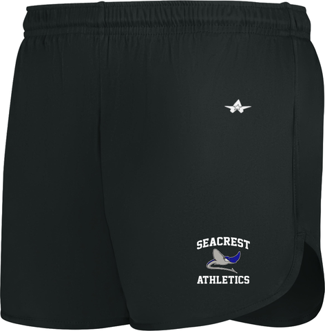 Ladies shorts with inner brief .